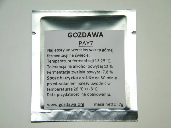 Drożdże górnej fermentacji PAY7