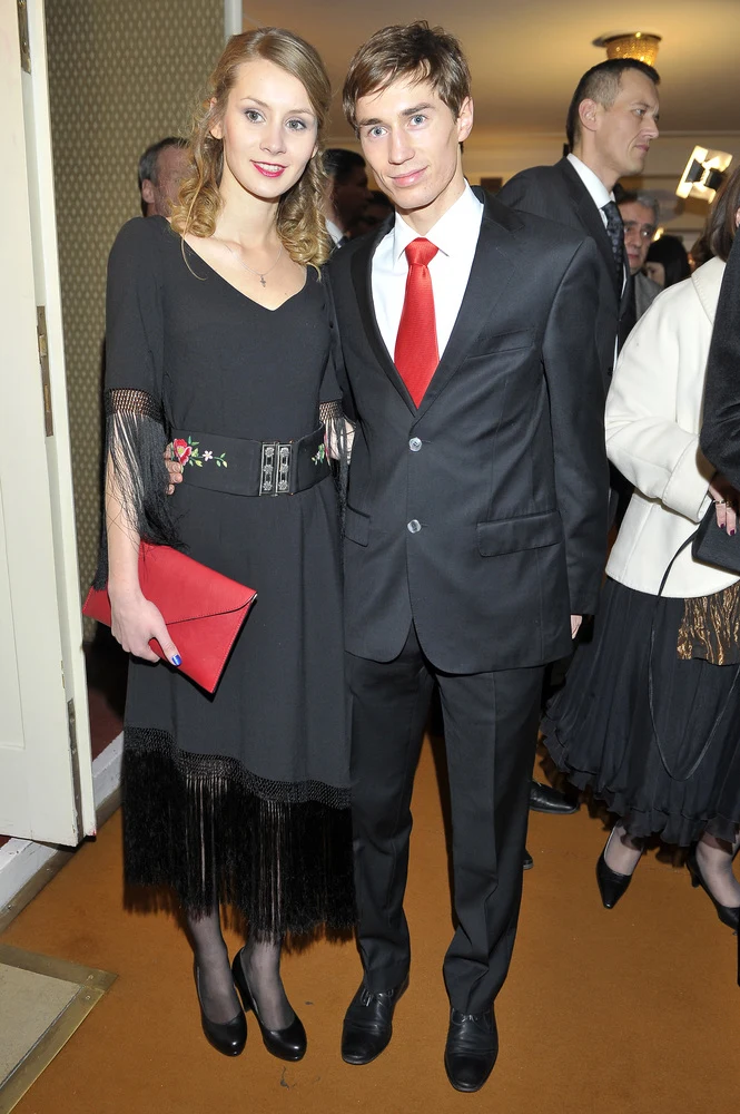 Kamil Stoch z żoną Ewą Kamil Stoch z żoną Ewą