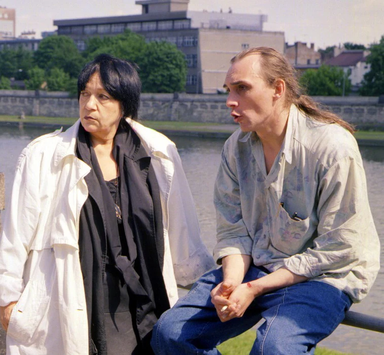 Ewa Demarczyk i jej asystent Paweł Rynkiewicz