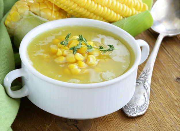 Smaczna i zdrowa zupa z kukurydzy. 