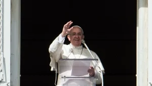 Papież Franciszek podczas spotkania na modlitwie Anioł Pański