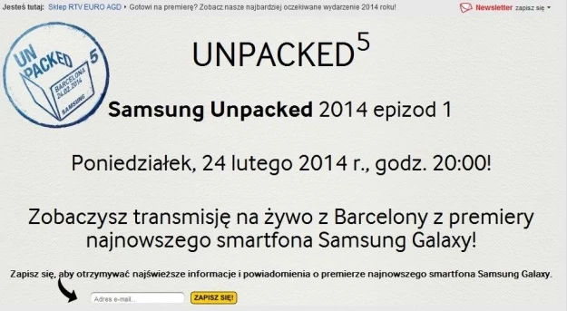 Samsung zaprasza na premierę Galaxy S5