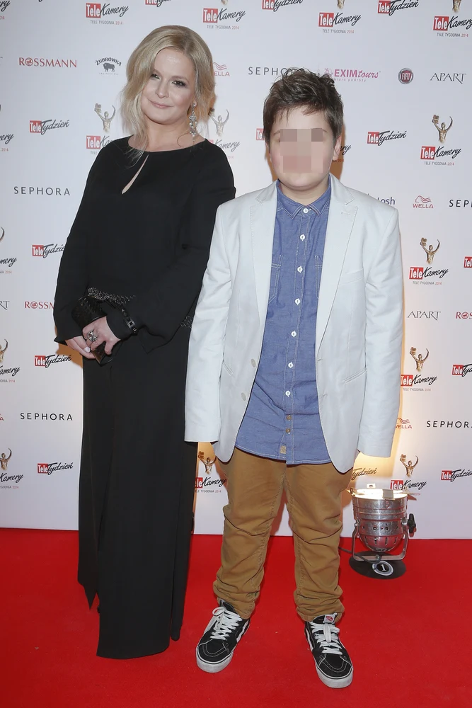 Dominika Ostałowska ze swoim synem Hubertem Dominika Ostałowska ze swoim synem Hubertem