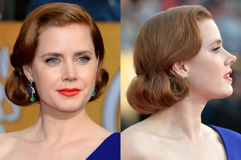 Laureatka Złotego Globa za „American Hustle” Amy Adams (39) od lat nie zmienia ani długości, ani koloru włosów, jednak wciąż zaskakuje nowymi fryzurami. Na rozdaniu Nagród Gildii Aktorów Ekranowych aktorka postawiła na glam w stylu starego Hollywood.