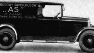Polski samochód firmy AS na podwoziu typu S2 - konstrukcja inżyniera Aleksandra Libermana 