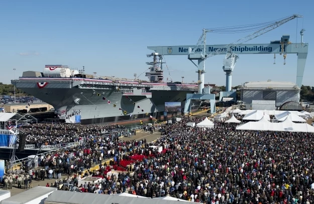 Uroczystość nadania nazwy. Fot. Huntington Ingalls Shipyards