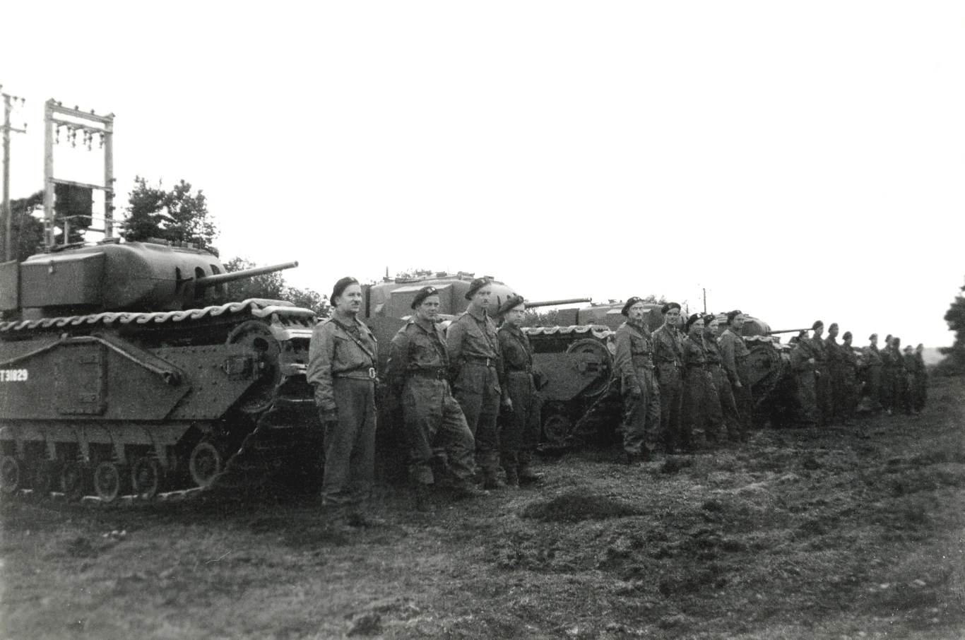 1. Dywizja Pancerna otrzymuje ciężkie czołgi MK IV Churchill, Blairgowrie 1942 