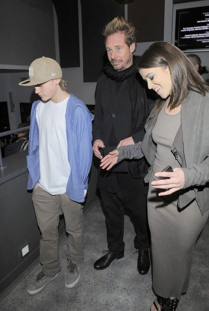 Roch z ojcem i jego obecną partnerką