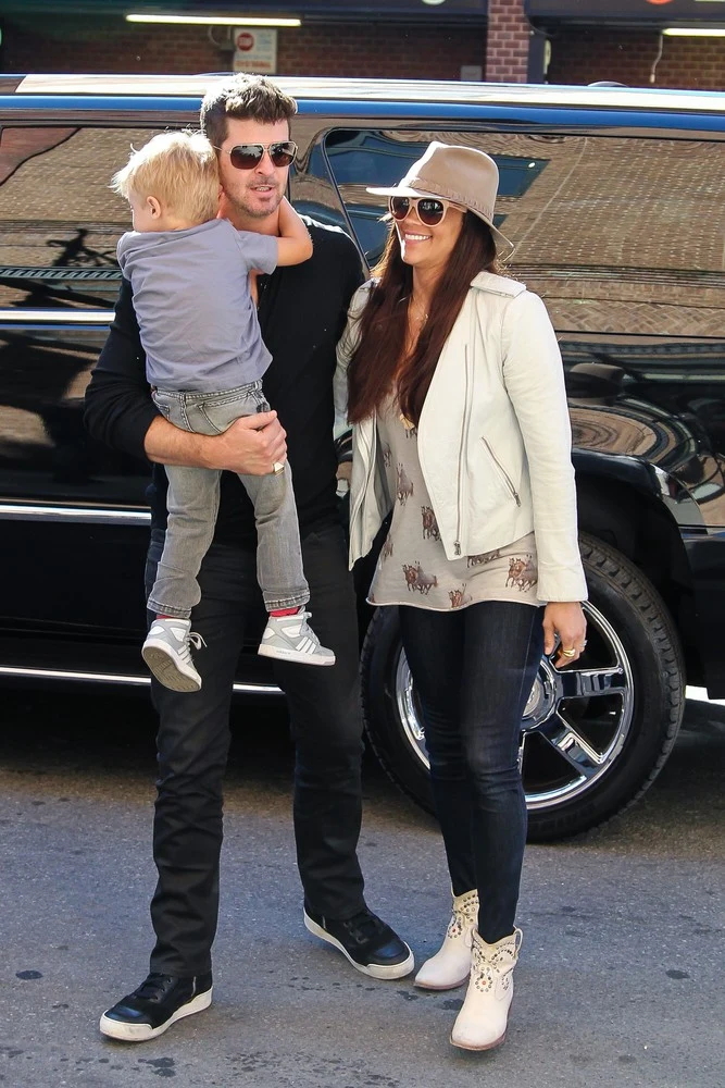 Robin Thicke z żoną Robin Thicke z żoną