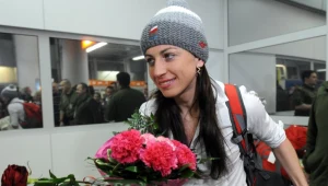 Justyna Kowalczyk, polska dwukrotna mistrzyni olimpijska w biegach narciarskich fot: Grzegorz Jakubowski