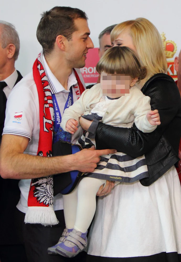 Zbigniew Bródka z żoną i córką Zbigniew Bródka z żoną i córką