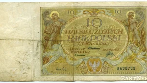 Banknot o nominale 10 złotych, emitowany w latach 1925-29