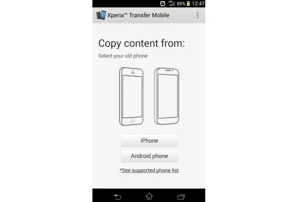 Xperia Transfer Mobile