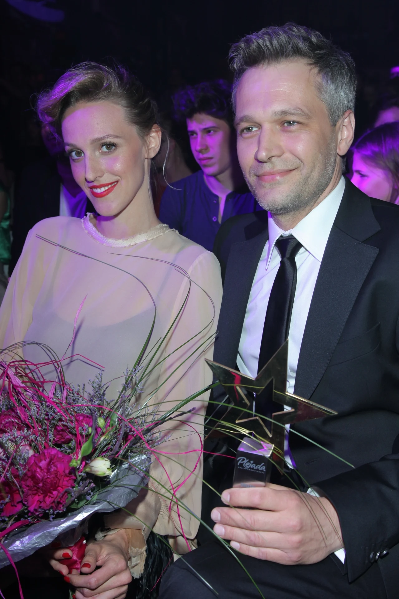 Michał Żebrowski z żoną