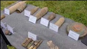 Prezentacja niewypałów znalezionych ostatnio w Opolu