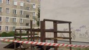 Skażony teren został ogrodzony