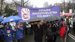 Nauczyciele niemal wszystkich gorzowskich szkół przyłączyli się do strajku / fot. W. Traczyk