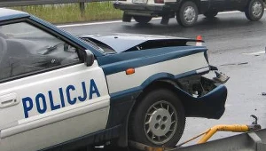 Opolskie: Wypadek radiowozu koło Głubczyc