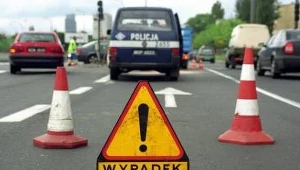 Lubuskie: Tir wbił się w rondo