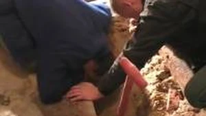 Desperat przez 7,5 godziny nie chciał wyjść z kanału