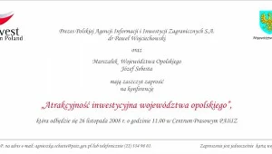 "Atrakcyjność inwestycyjna opolskiego"