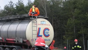 Wypadek cysterny z gazem, ewakuacja mieszkańców