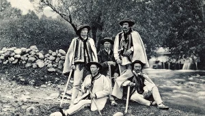 Przewodnicy tatrzańscy - fotografia z 2 poł. XIX wieku