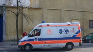 Ranna została przewieziona do szpitala./fot. W. Traczyk