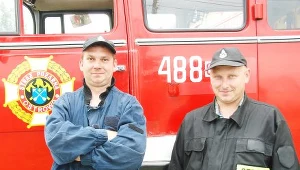Druchowie z OSP Ostrowa, którzy brali udział w akcji poszukiwawczej zakończonej sukcesem
