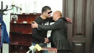 Oskarżony bokser Dawid K. z prezydentem Rzeszowa.