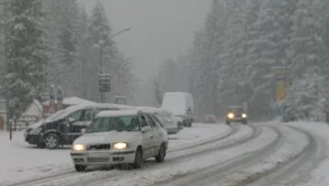 Utrudnienia na drogach w Beskidzie Niskim