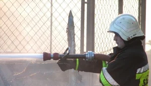 Pożar budynku socjalnego w Lublinie