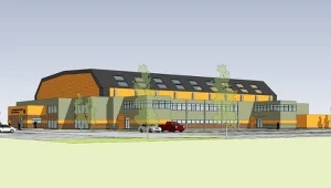 Projekt hali widowiskowej.