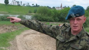 Sławomir Nowacki nad jeziorem Radomno