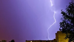 Gwałtowna burza przechodząca nad Suwalszczyzną./fot. Daniel Żyliński