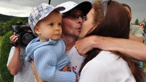 Na mecie czekał Kacperek z mamą