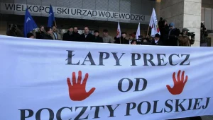 Pracownicy Poczty Polskiej protestowali w Poznaniu / fot. Adam Ciereszko