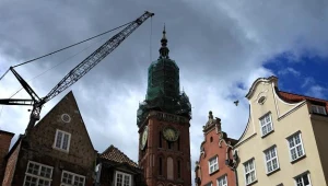 Przygotowania do demontażu kopuły wieży gdańskiego Ratusza / fot. Roman Jocher