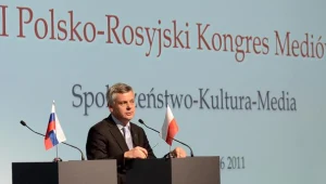 Wystąpienie podsekretarza stanu w Ministerstwie Kultury Piotra Żuchowskiego / fot. A. Hawałej