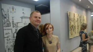 Na deser Legnickiej Inwazji Młodych Galeria Sztuki zaprezentowała sitodruki Marty Grzesik