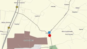 Do wypadku doszło w miejscowości Trześń/fot. map24.interia.pl