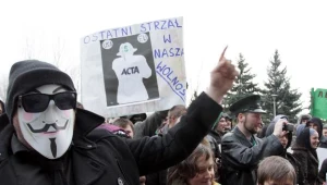 Protest przeciwników podpisania przez polski rząd ACTA w Kielcach/fot. Piotr Polak