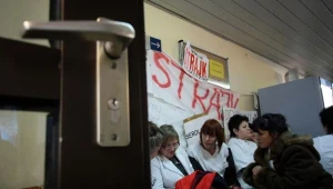 Trwa strajk w szpitalu w Koninie / fot. Tomasz Wojtasik