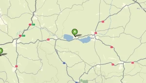 Do wypadku doszło między Otmuchowem (A), a Paczkowem (B) koło Nysy/fot. http://map24.interia.pl/