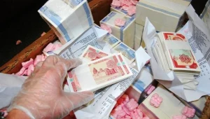 Celnicy odkryli paczki pełne banknotów / fot. Służba Celna