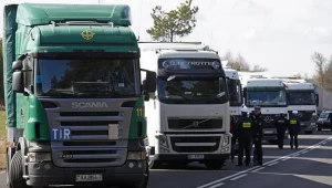 Zablokowana droga dojazdowa do przejścia w Kuźnicy/fot. Artur Reszko