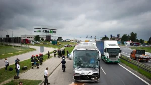 Do wypadku doszło w Rzgowie koło Łodzi/fot. Grzegorz Michałowski