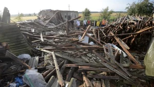 Straty po wichurze w miejscowości Sucha są ogromne /fot. Tytus Żmijewski