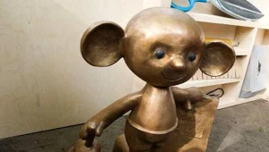 Rzeźbę Plastusia - głównego bohatera filmu "Plastusiowy Pamiętnik"/fot. Grzegorz Michałowski