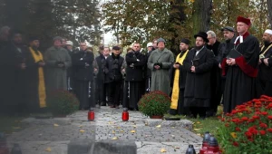 Modlitwa ekumeniczna na Cmentarzu Nieistniejących Cmentarzy /fot. Piotr Wittman